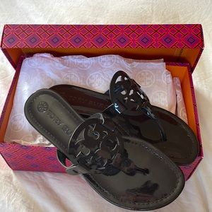 Tory Burch Miller Patent Leather Sandals